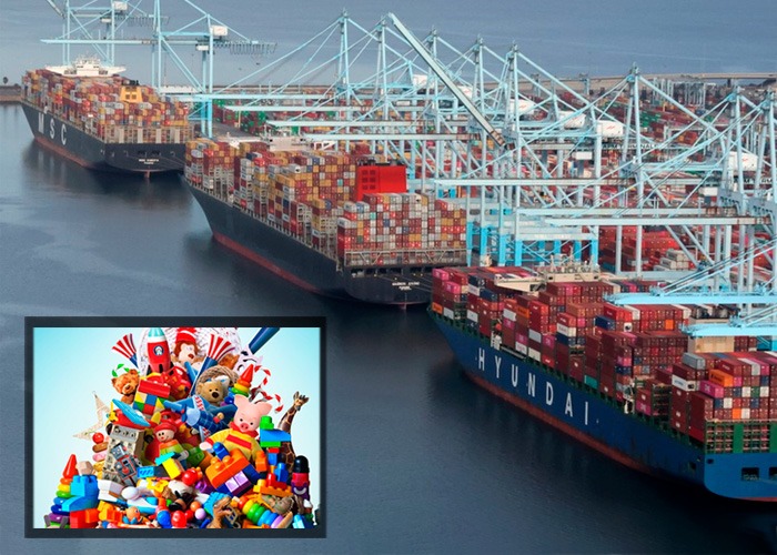 El despelote de los contenedores dejará a muchos sin regalos de navidad