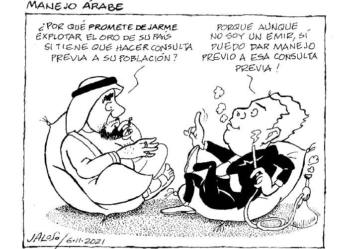 Caricatura: Manejo árabe