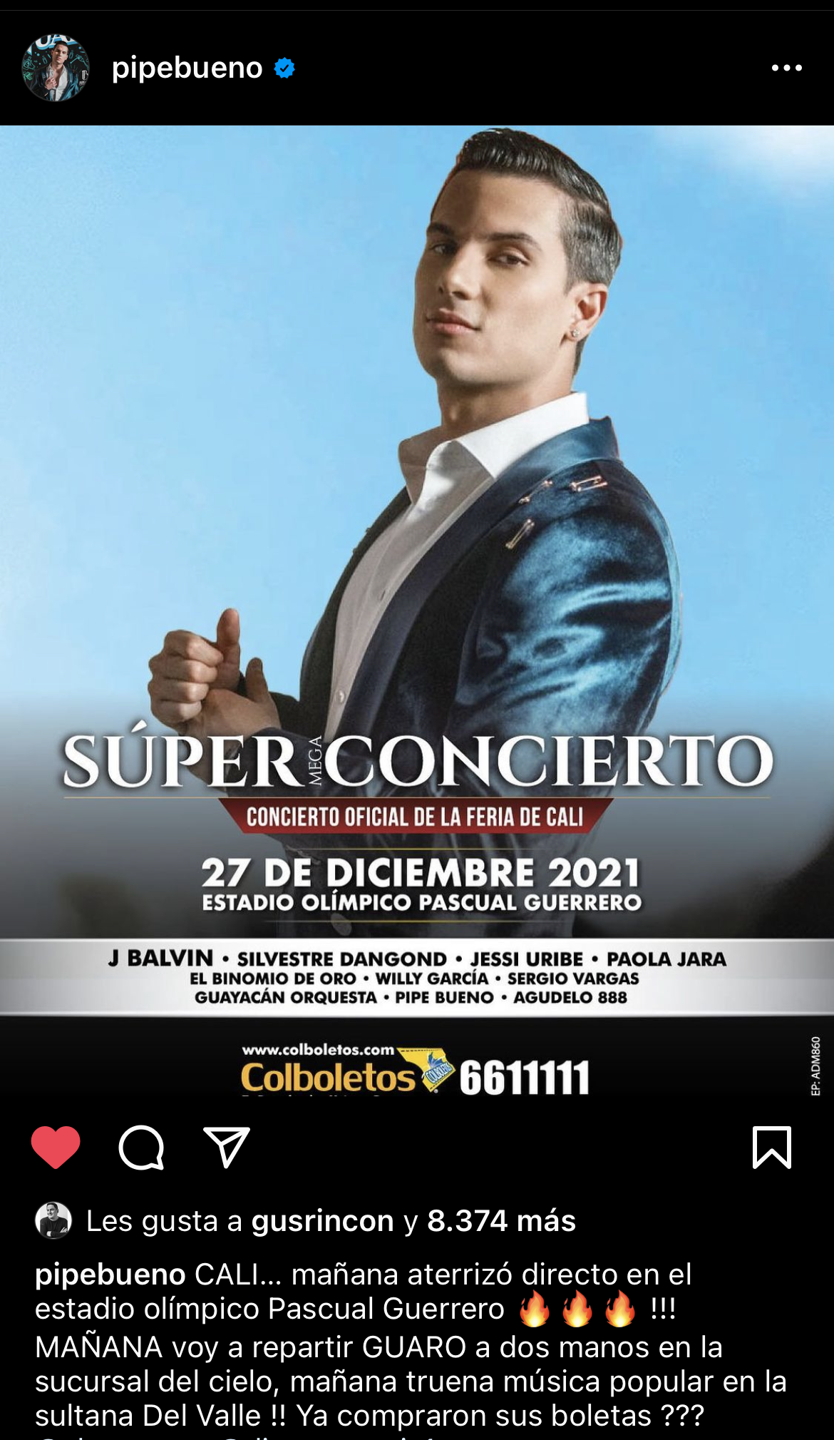 Pipe Bueno se suma a la Feria de Cali - -- Las2orillas - Pipe Bueno se suma a la Feria de Cali