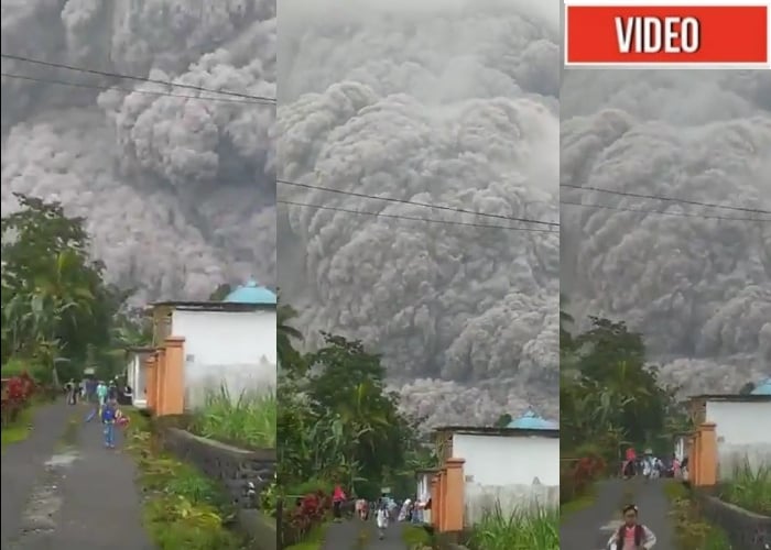 Apocalípticas imágenes por cuenta de erupción de volcán en Indonesia. VIDEO
