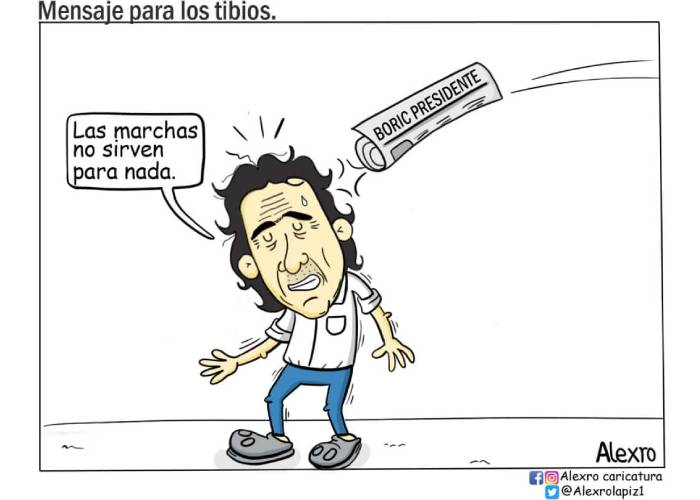 Caricatura: Mensaje para los tibios