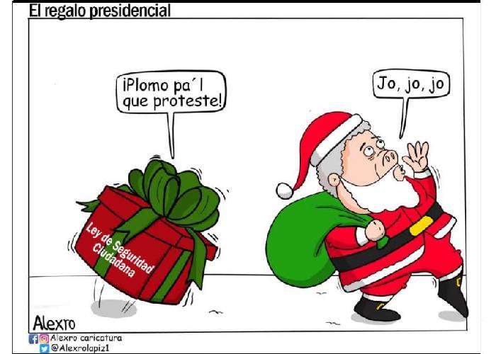 Caricatura: El regalo presidencial
