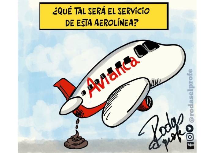 Caricatura: Servicio al cliente de Avianca