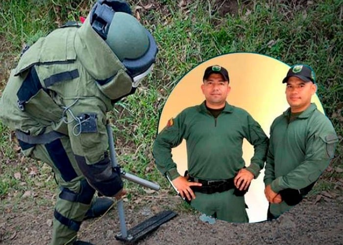 Los dos polícias que murieron en Cúcuta no tenían trajes antiexplosivos