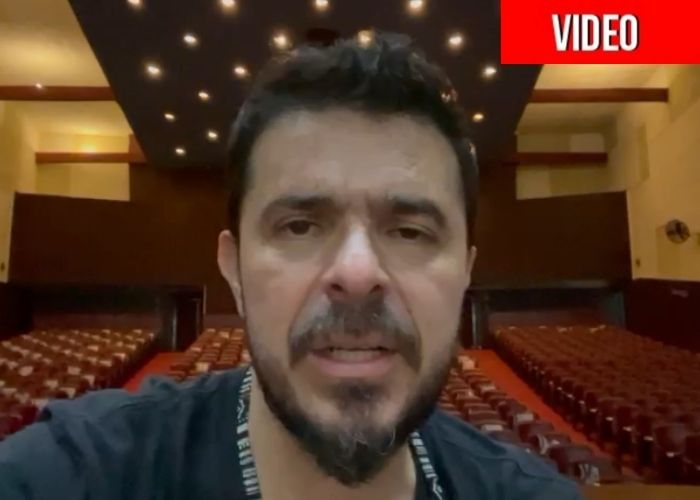 Ni una amenaza de bomba paró a Diego Camargo