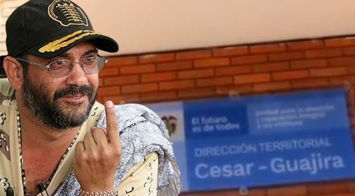  - La huella de Jorge 40 en el edificio de la Unidad de victimas en el Cesar