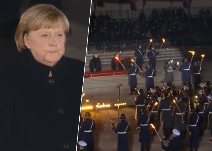 Angela Merkel, despedida con honores militares en Alemania