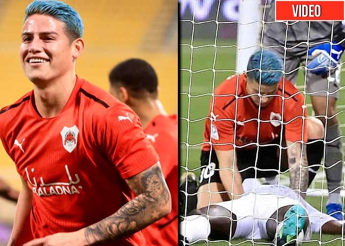 Video: James, el héroe, le salva la vida a un futbolista en Catar