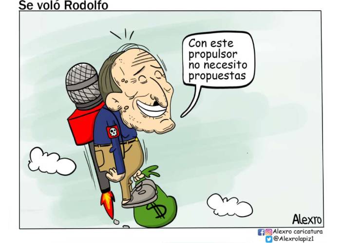 Caricatura: Se voló Rodolfo