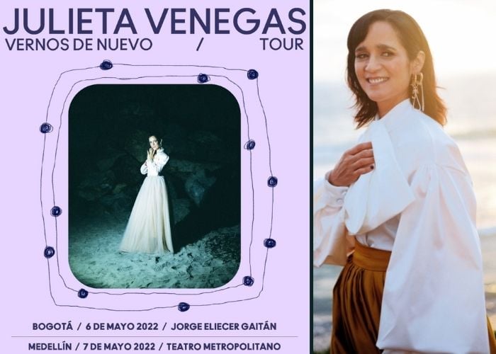 Regresa Julieta Venegas a Colombia: visitará Bogotá y Medellín