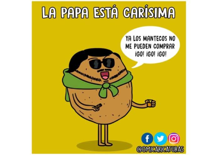 Caricatura: La papa está carísima
