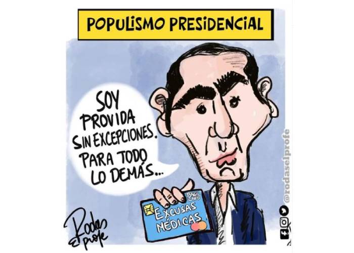 Caricatura: Populismo presidencial