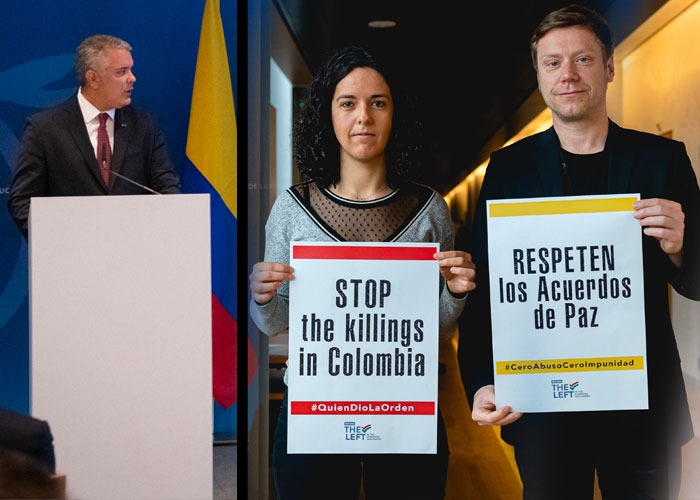 Eurodiputados españoles, los más duros contra Duque