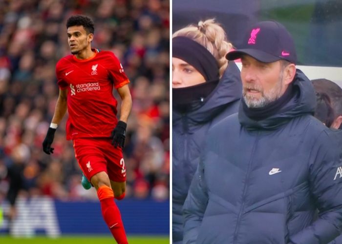 El susto que Luis Díaz le dio a Klopp en su debut con el Liverpool