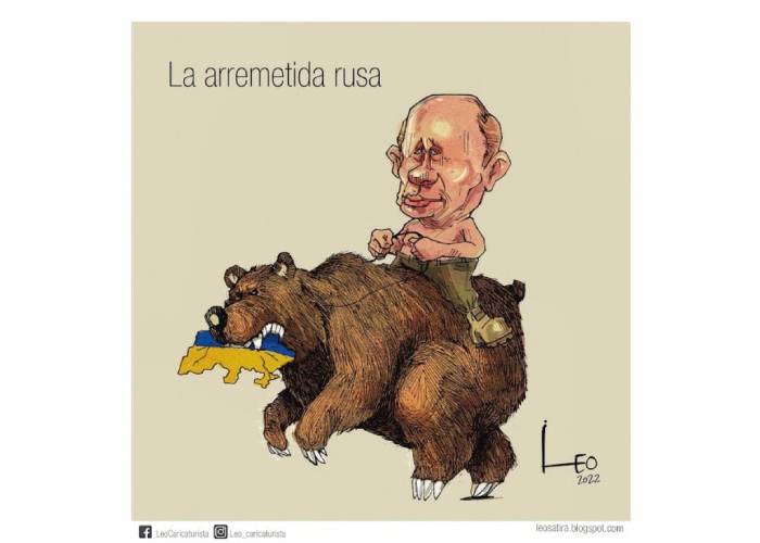 Caricatura: La arremetida rusa