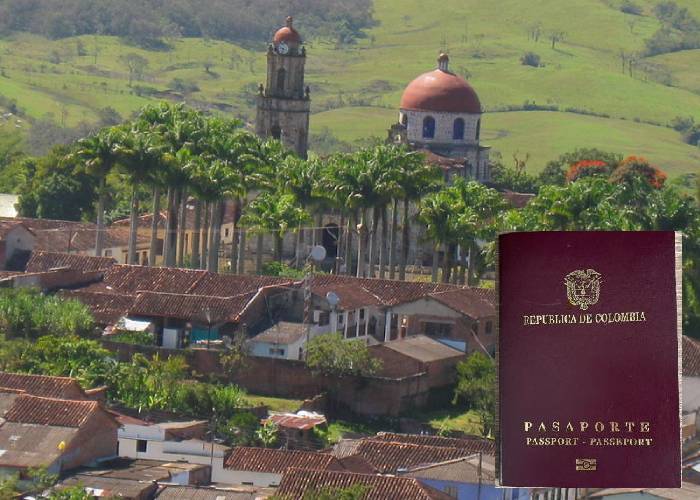 ¿Hay un cartel de pasaportes en Santander?