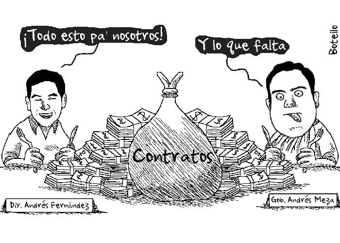 Caricatura: Carrusel de contratación en la Gobernación del Cesar