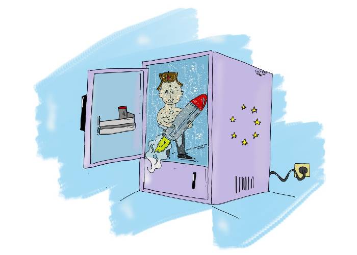 Caricatura: Putin congelado por la Unión Europea
