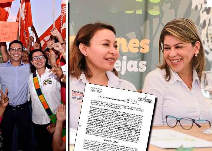 El millonario contrato que se ganó la hermana del gobernador Caicedo con la Alcaldía de Santa Marta
