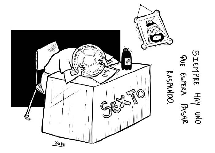 Caricatura: Ni raspando