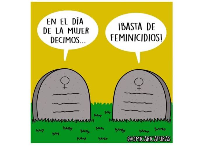 Caricatura: En el día de la mujer decimos...