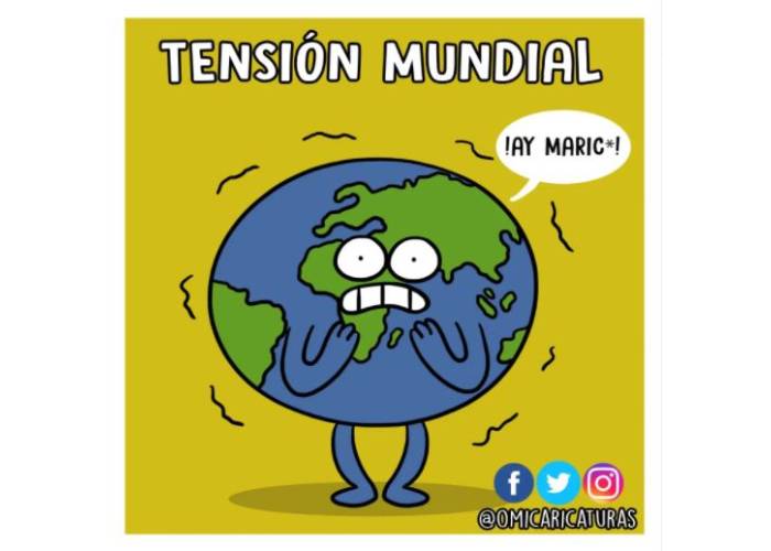 Caricatura: Tensión mundial