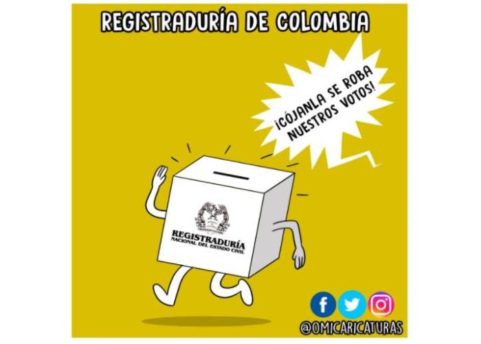 Caricatura: Registraduría de Colombia