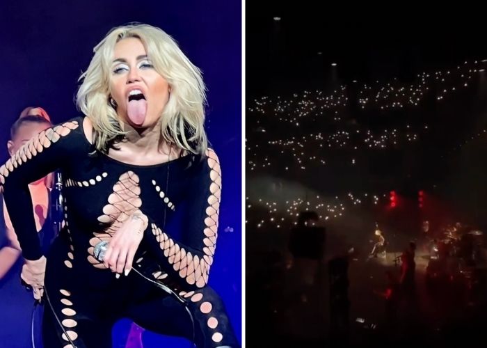 La altura de Bogotá le dio duro a Miley Cyrus en pleno concierto