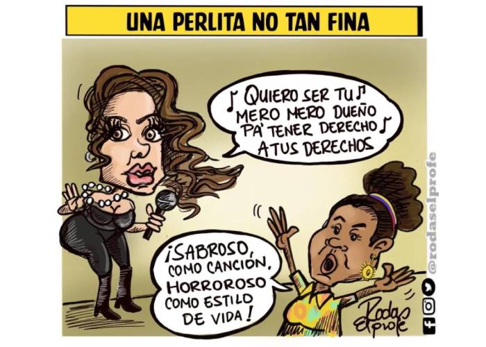 Caricatura: Una perla no tan fina