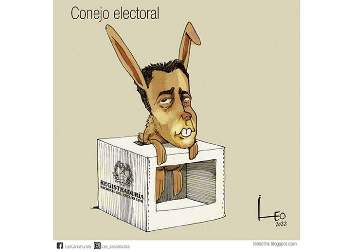 Caricatura: Conejo electoral