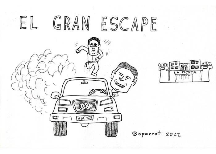 Caricatura: “El gran escape”