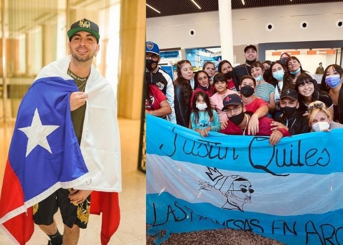 Justin Quiles arrasó en Argentina y Chile