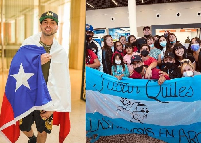 Justin Quiles arrasó en Argentina y Chile