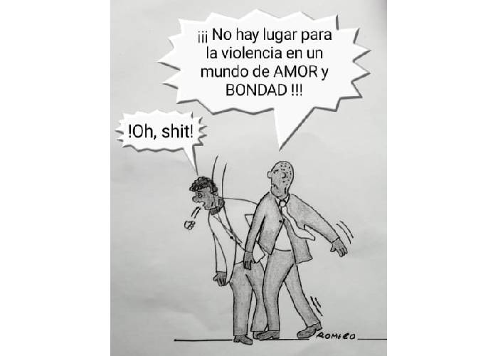 Caricatura: ¡Y le dio en la cara!