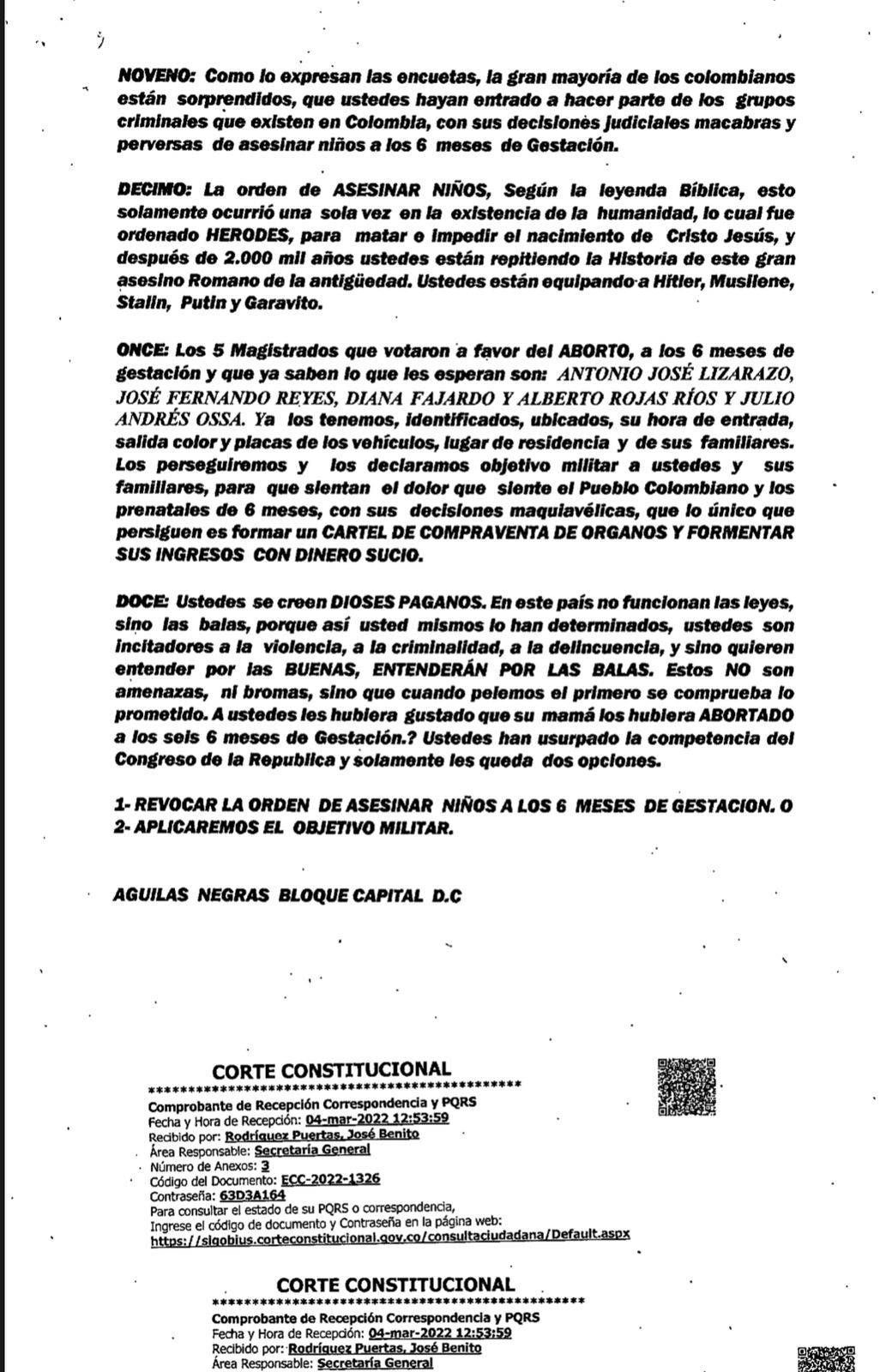  - El cinismo de las Águilas Negras: en contra del aborto, pero a favor de la muerte
