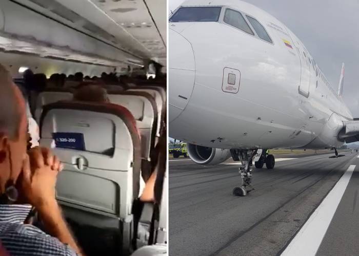 Terror entre los viajeros por emergencia en vuelo de Latam Medellín-Cartagena
