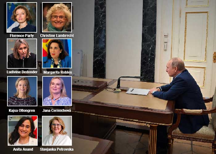 Ocho mujeres, las mindefensas que se le plantan duro a Putin en la OTAN
