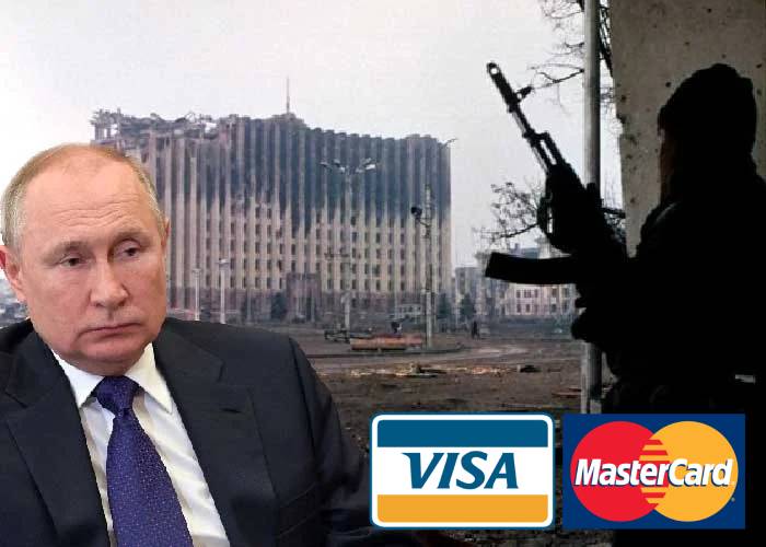 Visa y Mastercard suspenden sus operaciones en Rusia