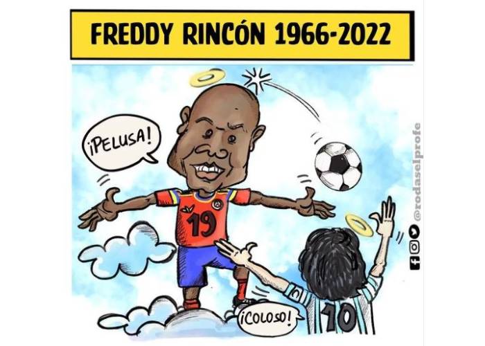 Caricatura: Freddy Rincón (1966-2022)