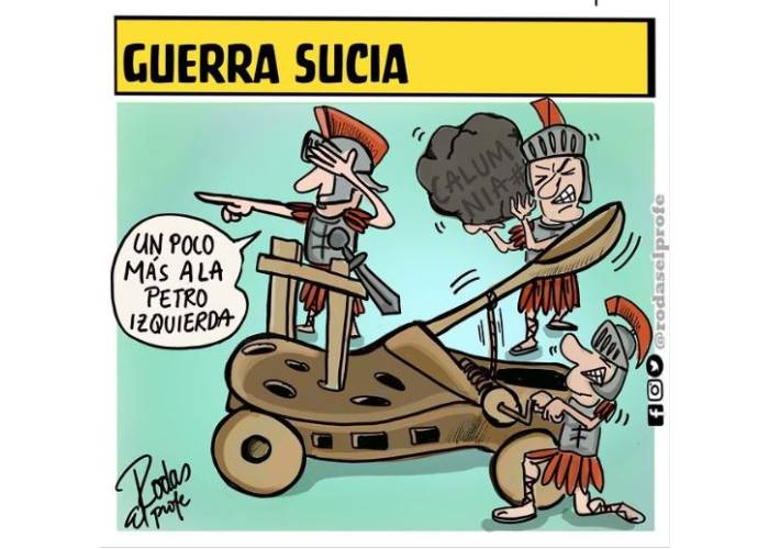 Caricatura: Guerra sucia
