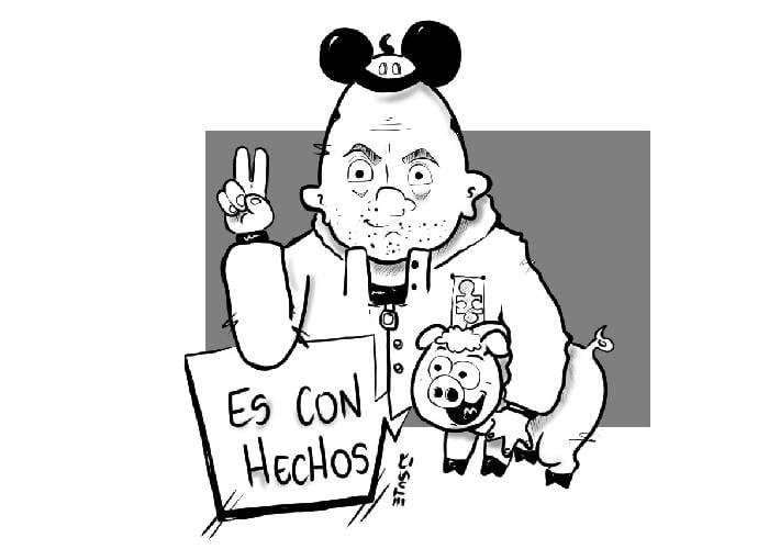 Caricatura: Es con hechos...