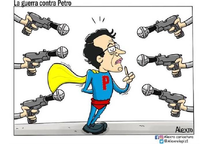 Caricatura: La guerra contra Petro