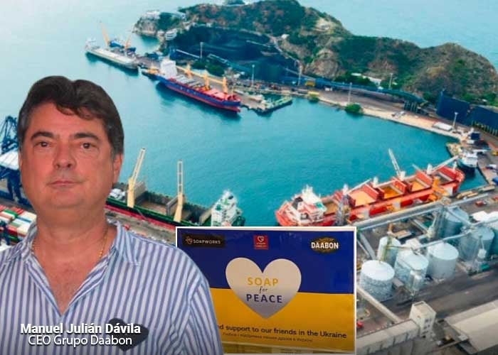 Los Dávila Abondano y su donación de jabones a Ucrania