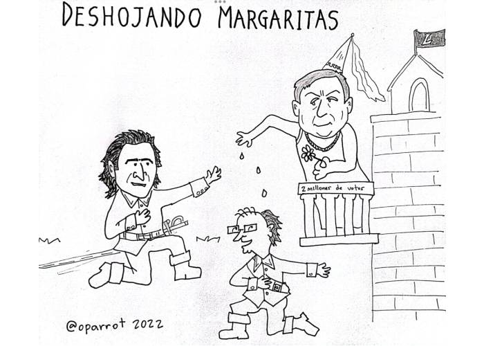 Caricatura: Deshojando margaritas