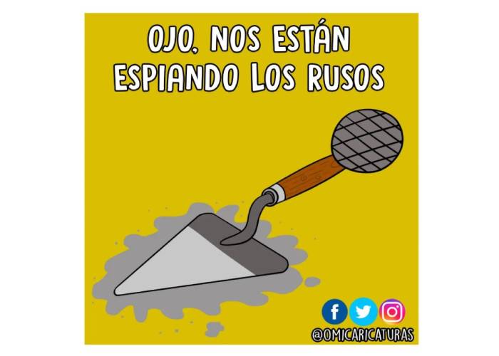 Caricatura: Nos están espiando