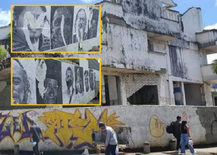 Dañaron la exposición fotográfica que habían hecho en las ruinas del Anarkos en Popayán
