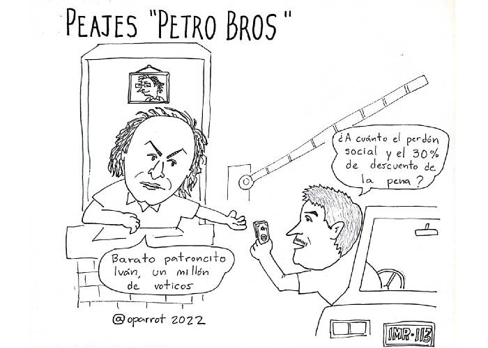 Caricatura: Peaje Petro Bros.