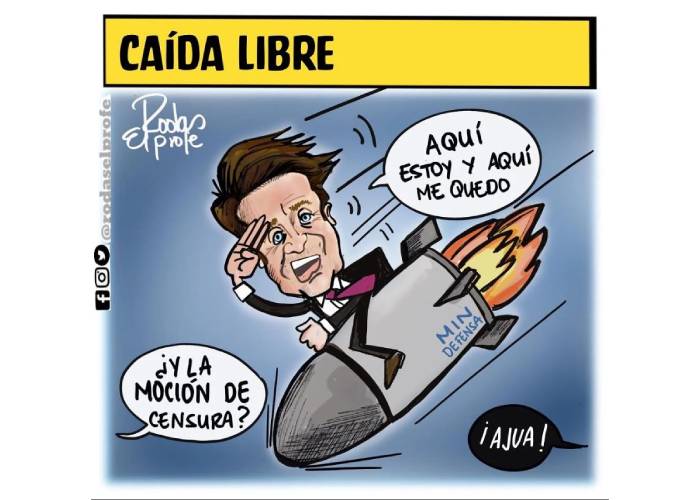 Caricatura: Caída libre