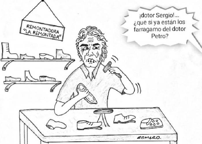 Caricatura: Zapatería y remontadora Fajardo