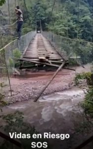  - Dos años denunciando el mal estado del puente hasta que se partió en Villavicencio